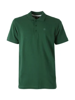 Navy Sail Polo da uomo in cotone a maniche corte - verde