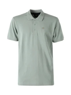Navy Sail Polo da uomo in cotone a maniche corte - pistacchio