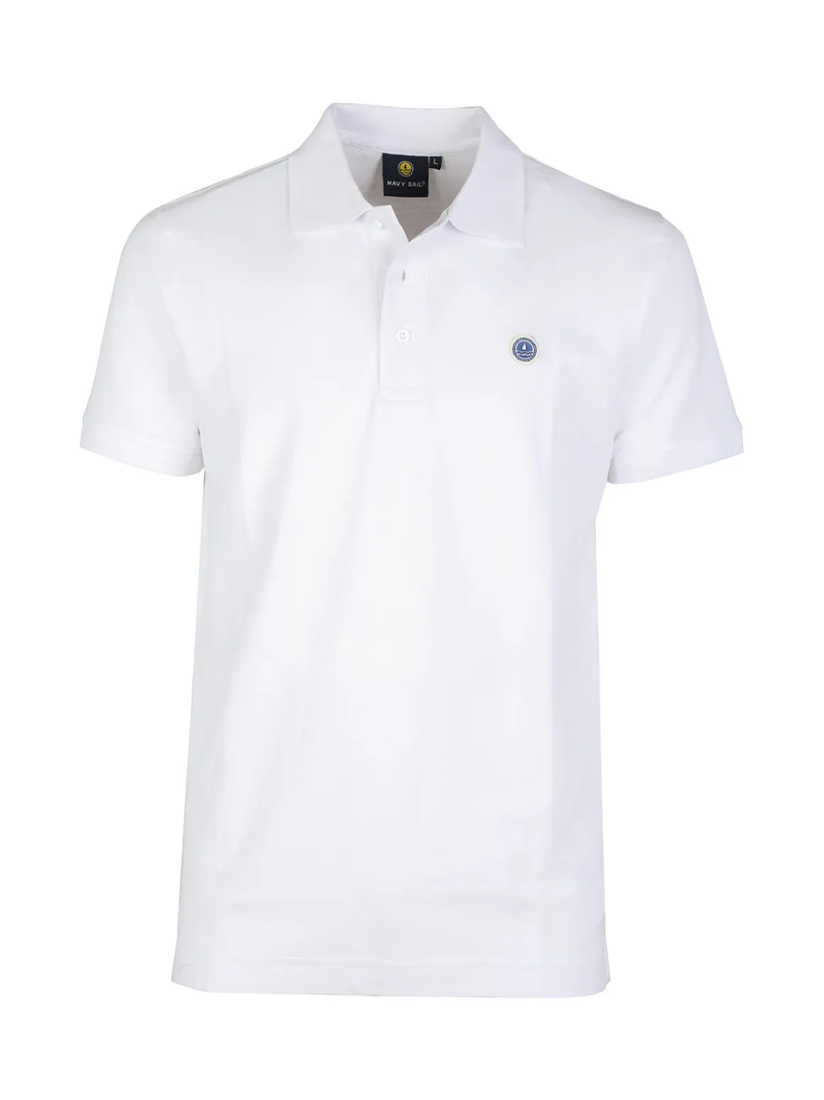 Navy Sail Polo in cotone manica corta uomo