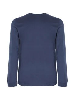 Navy Sail T-shirt uomo girocollo a maniche lunghe