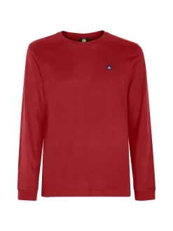 Navy Sail T-shirt uomo girocollo a maniche lunghe