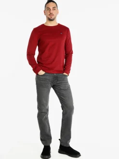 Navy Sail T-shirt uomo girocollo a maniche lunghe
