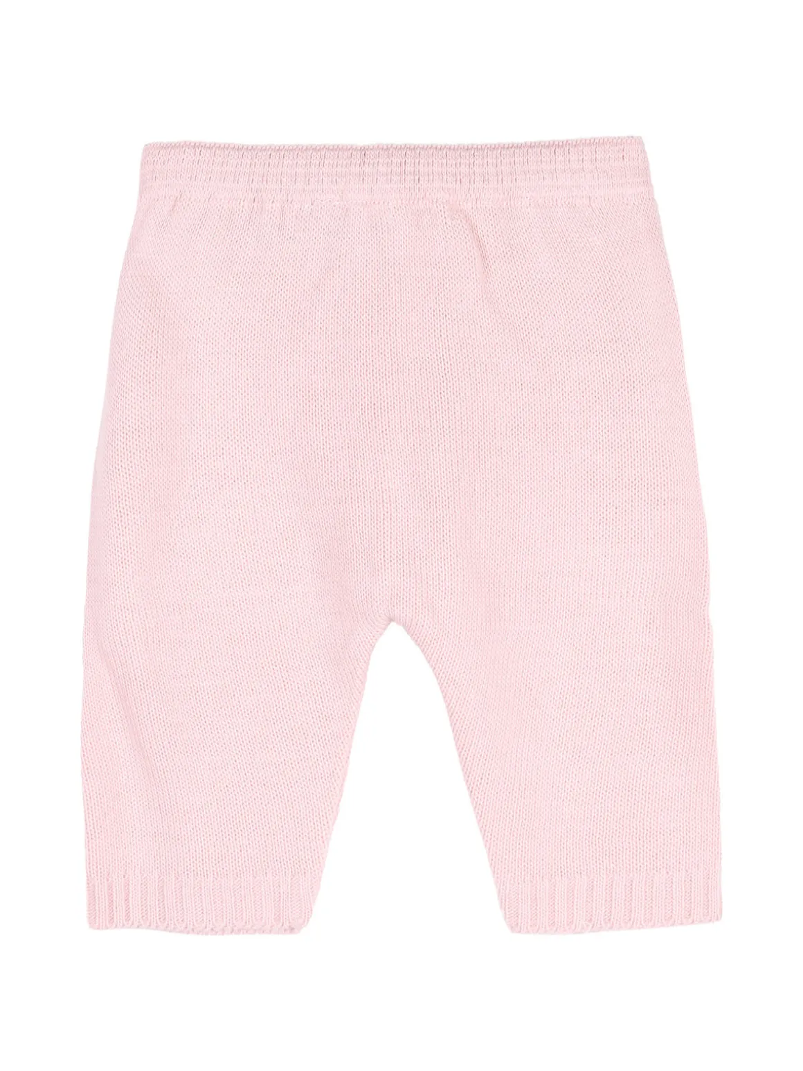 Nazareno Gabrielli Completo 2 pezzi da neonata in maglia con colletto - rosa