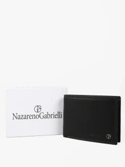 Nazareno Gabrielli Portafoglio in pelle da uomo con portamonete