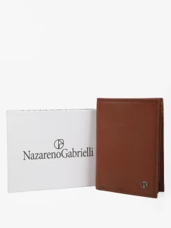 Nazareno Gabrielli Portafoglio verticale in pelle da uomo