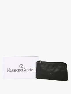 Nazareno Gabrielli Portamonete in pelle con zip
