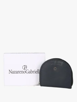 Nazareno Gabrielli Portamonete in pelle con zip