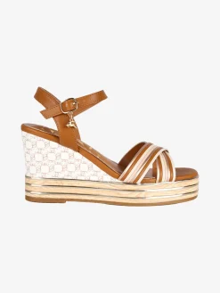 Nazareno Gabrielli Sandali donna con zeppa platform e fascette intrecciate
