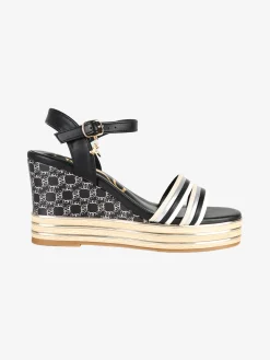Nazareno Gabrielli Sandali donna con zeppa platform e fascetta multicolore