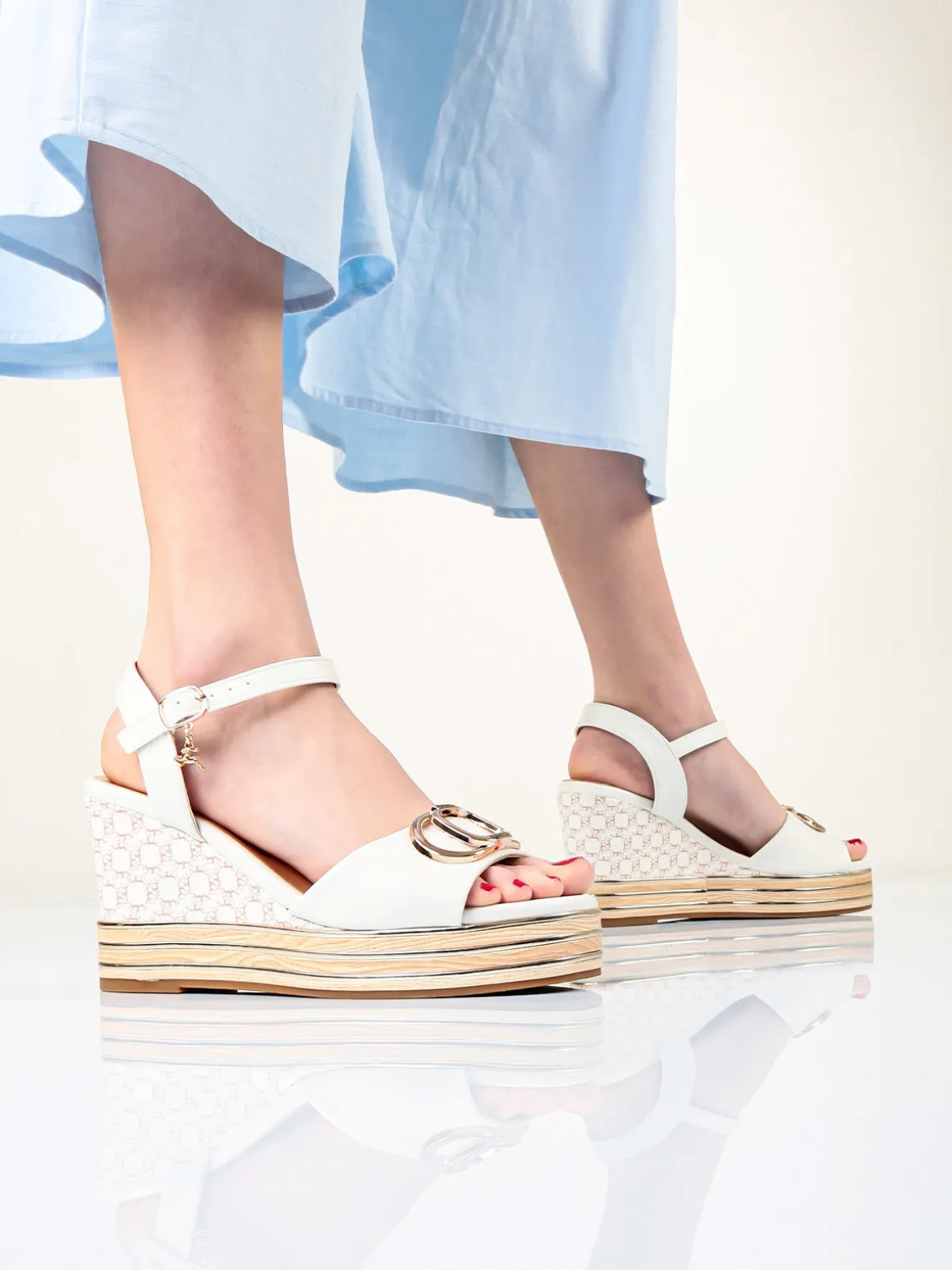 Nazareno Gabrielli Sandali donna con zeppa platform