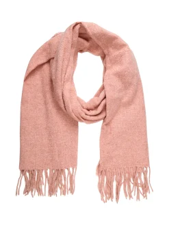 Nazareno Gabrielli Sciarpa donna in viscosa con frange - rosa