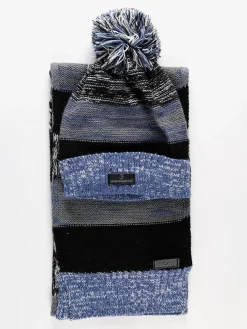 Nazareno Gabrielli Set cappello + sciarpa in maglia