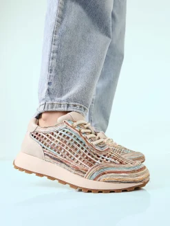 Nazareno Gabrielli Sneakers donna traforate - beige