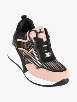 Nazareno Gabrielli Sneakers donna con zeppa e strass