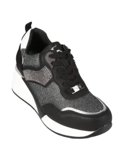Nazareno Gabrielli Sneakers donna con zeppa e strass