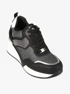 Nazareno Gabrielli Sneakers donna con zeppa e strass