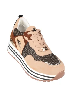 Nazareno Gabrielli Sneakers donna brillantinate con platform