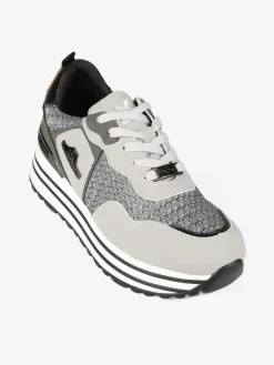Nazareno Gabrielli Sneakers donna brillantinate con platform