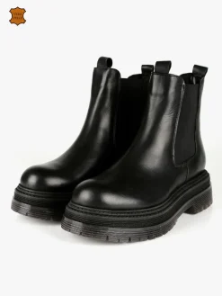 Nerofumo Stivaletti in pelle chelsea da donna
