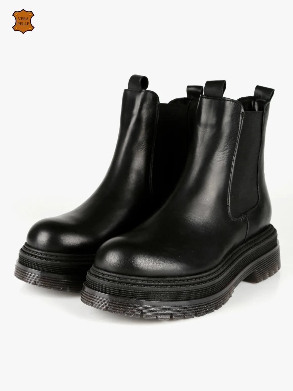 Nerofumo Stivaletti in pelle chelsea da donna