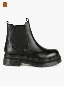 Nerofumo Stivaletti in pelle chelsea da donna