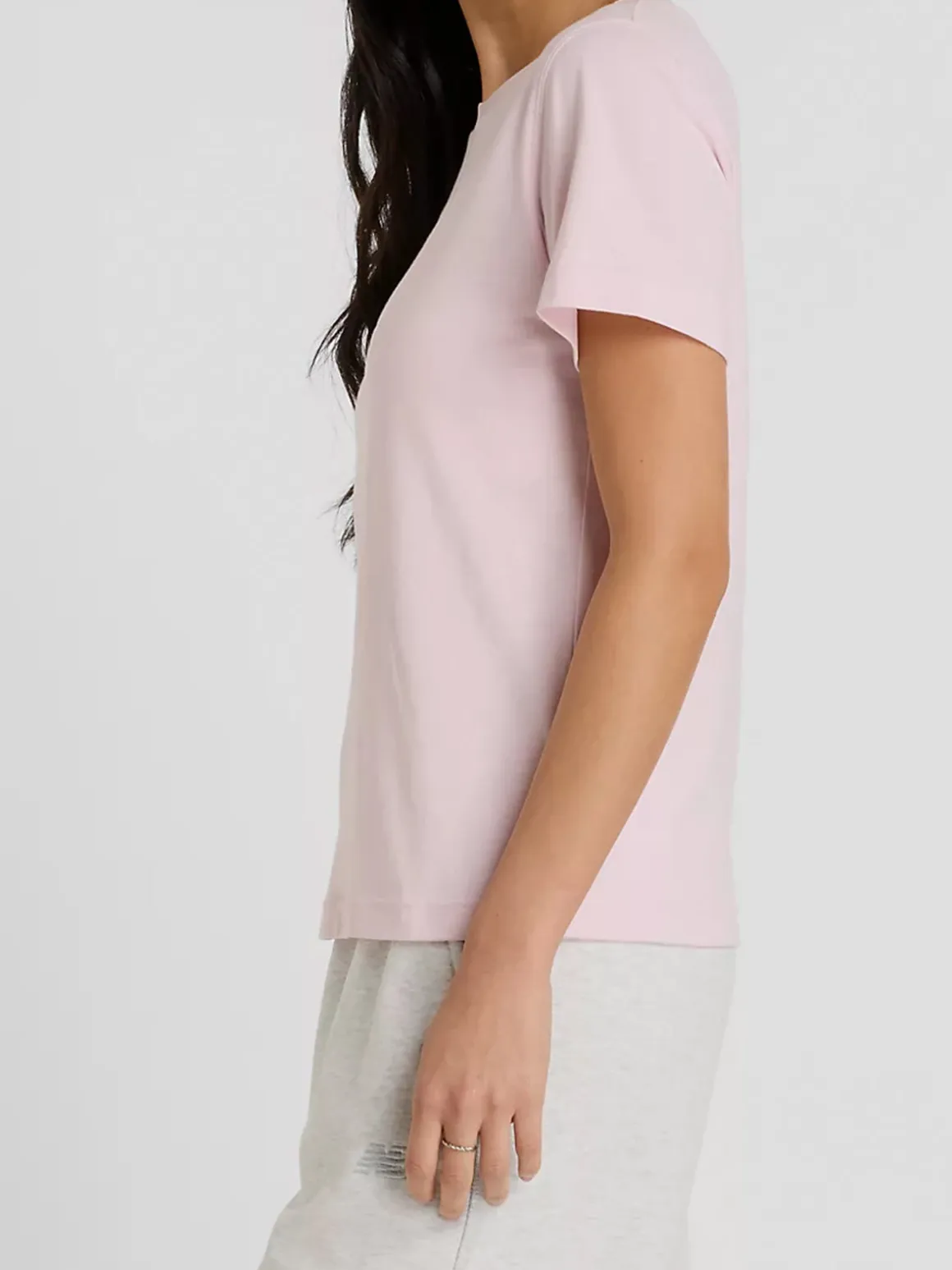New Balance ESSENTIALS STACKED LOGO TEE T-shirt donna
