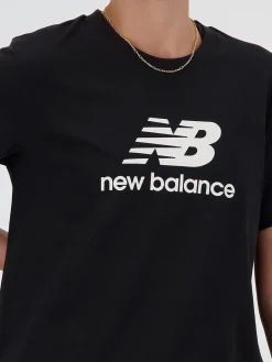New Balance ESSENTIALS STACKED LOGO TEE T-shirt donna