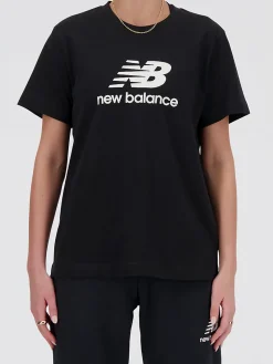 New Balance ESSENTIALS STACKED LOGO TEE T-shirt donna