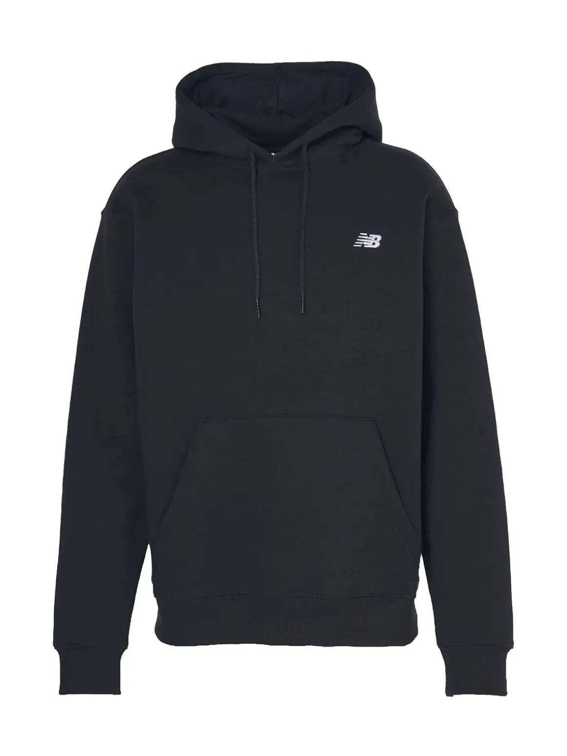 New Balance SMALL LOGO BRUSHED HOODIE Felpa uomo con cappuccio e interno in caldo cotone