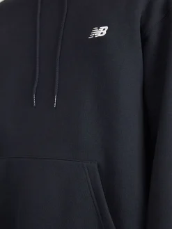 New Balance SMALL LOGO BRUSHED HOODIE Felpa uomo con cappuccio e interno in caldo cotone