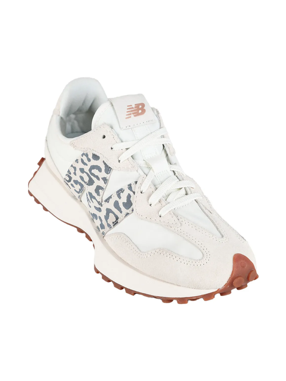New Balance 327 Sneakers donna in pelle e nylon con dettaglio animalier