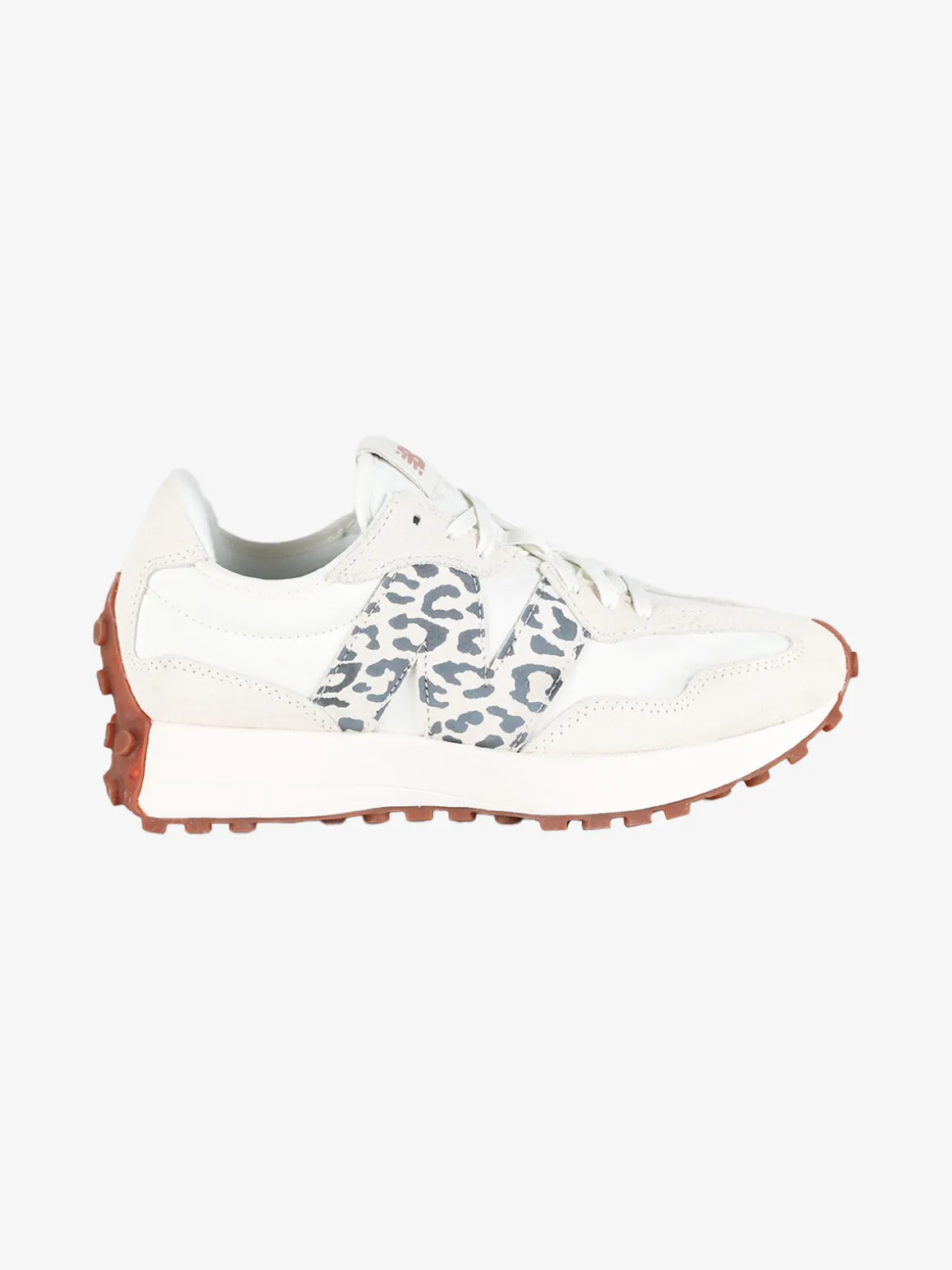New Balance 327 Sneakers donna in pelle e nylon con dettaglio animalier