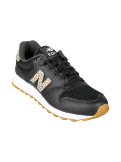 New Balance 500 Sneakers donna stringate con dettagli animalier - nero