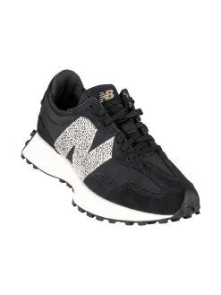 New Balance 327 Sneakers donna stringate in pelle - nero
