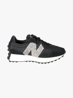 New Balance 327 Sneakers donna stringate in pelle - nero
