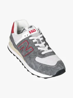 New Balance 574 Sneakers uomo in pelle nabuk - grigio