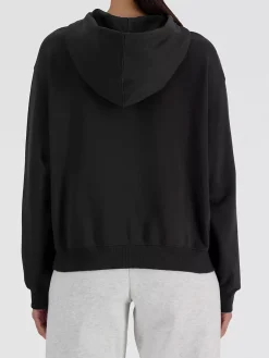 New Balance SPORT ESSENTIALS LOGO HOODIE Felpa donna con cappuccio