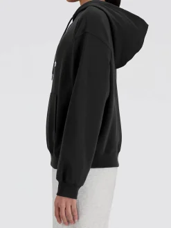New Balance SPORT ESSENTIALS LOGO HOODIE Felpa donna con cappuccio