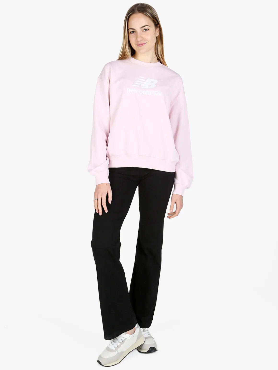 New Balance SPORT ESSENTIALS LOGO CREW Felpa girocollo da donna