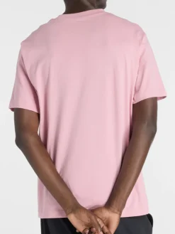 New Balance SPORT ESSENTIALS SMALL LOGO T-shirt da uomo a maniche corte in cotone - rosa