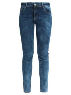 New Collection Jeans elasticizzato da donna effetto slavato