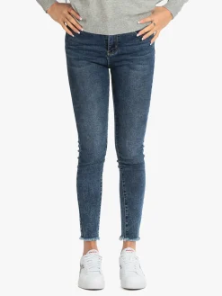 New Collection Jeans push up sfrangiato da donna