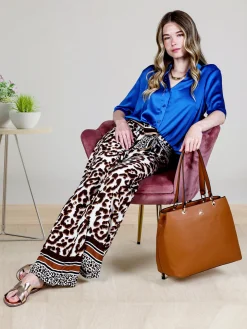 New Collection Pantaloni donna leggeri a gamba larga