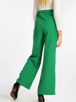 New Collection Pantaloni donna a gamba larga con tasche