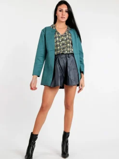 New Collection Shorts donna in ecopelle