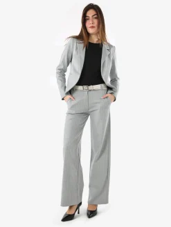 New Gj Blazer donna spigato con bottone - grigio
