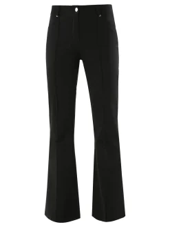 New Gj Pantaloni donna a zampa con cucitura centrale - blu scuro
