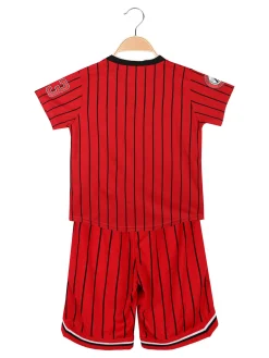 New Kids Completo da bambino sportivo con camicia e bermuda con coulisse