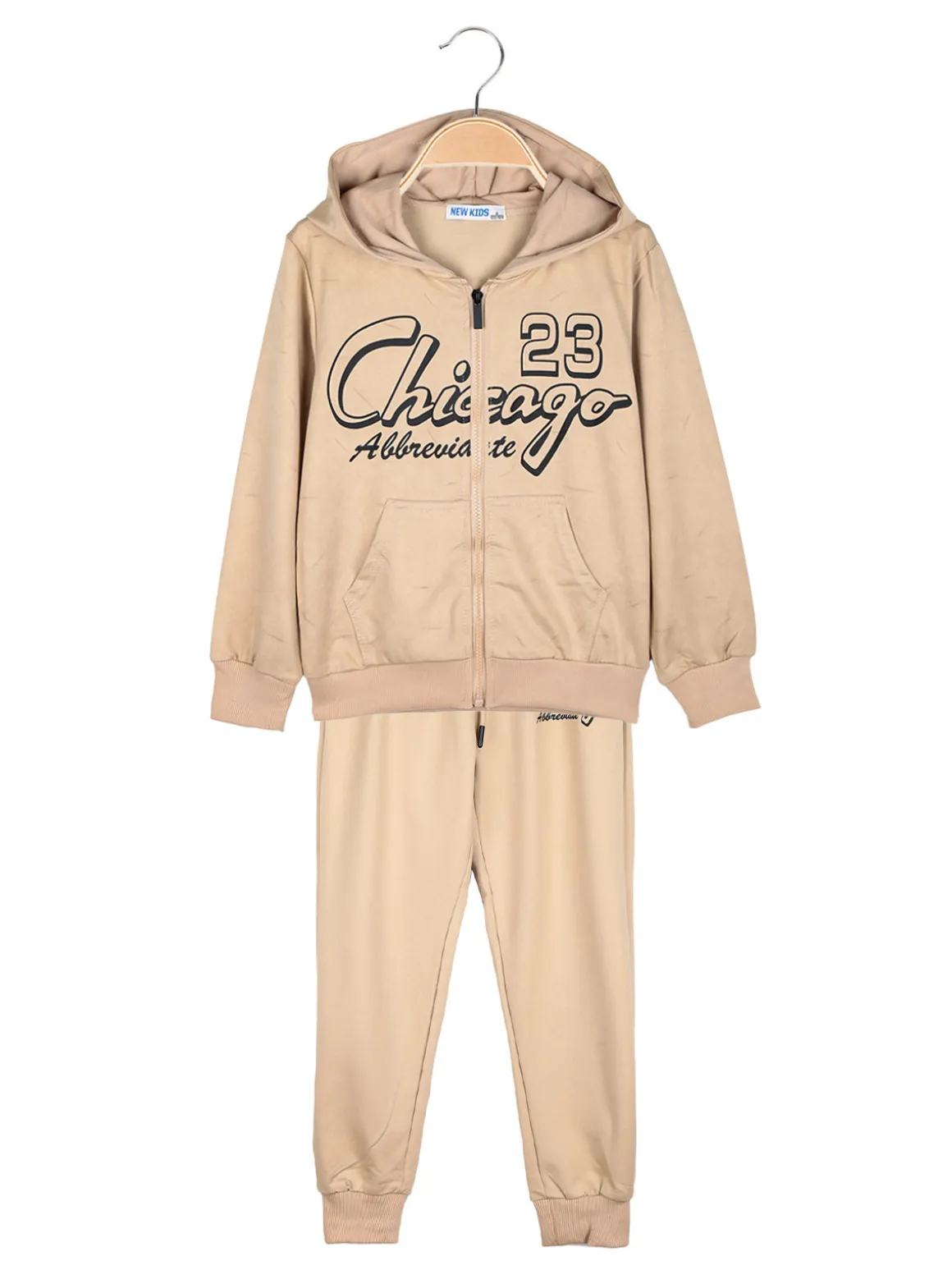 New Kids Completo tuta da ragazzo con cappuccio e zip