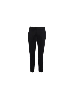 New Marshll Pantaloni da uomo in cotone con risvolti sul finale - nero